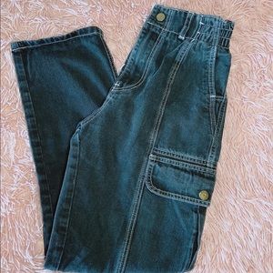 Black Cargo Jeans